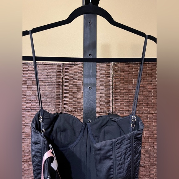 New House of CB Charmaine Corset Dress Black XS - MSRP $285 - Picture 10 of 12